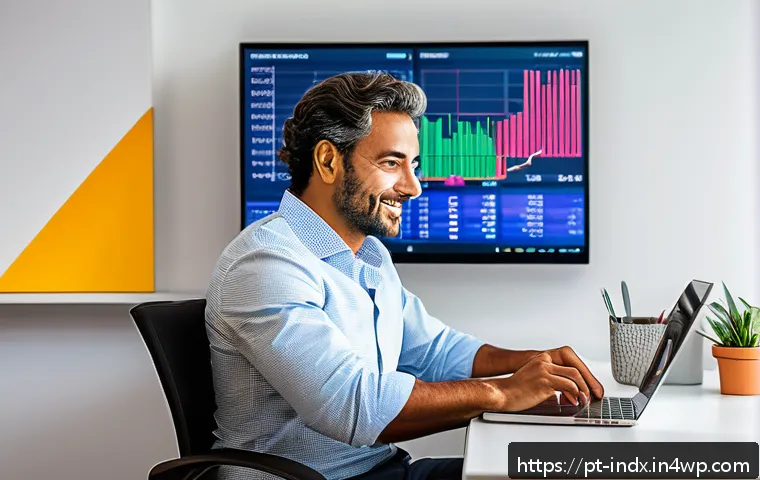 저비용 인덱스 펀드의 유동성과 유의사항 - A modern Brazilian investor sitting at a cozy home office desk, surrounded by digital screens displa...